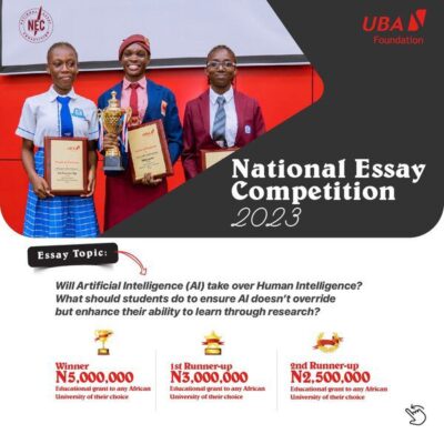 UBA Foundation Essay Competition past winners