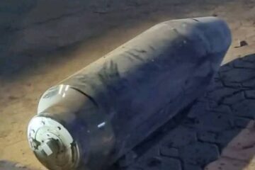 Debris from the attack