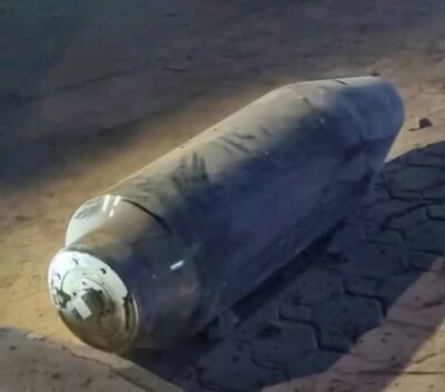 Debris from the attack